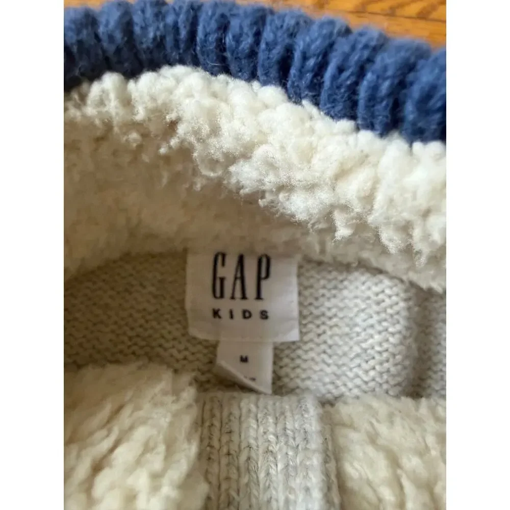 Gap Boys' Knit Shearling Sweater Size 10-12